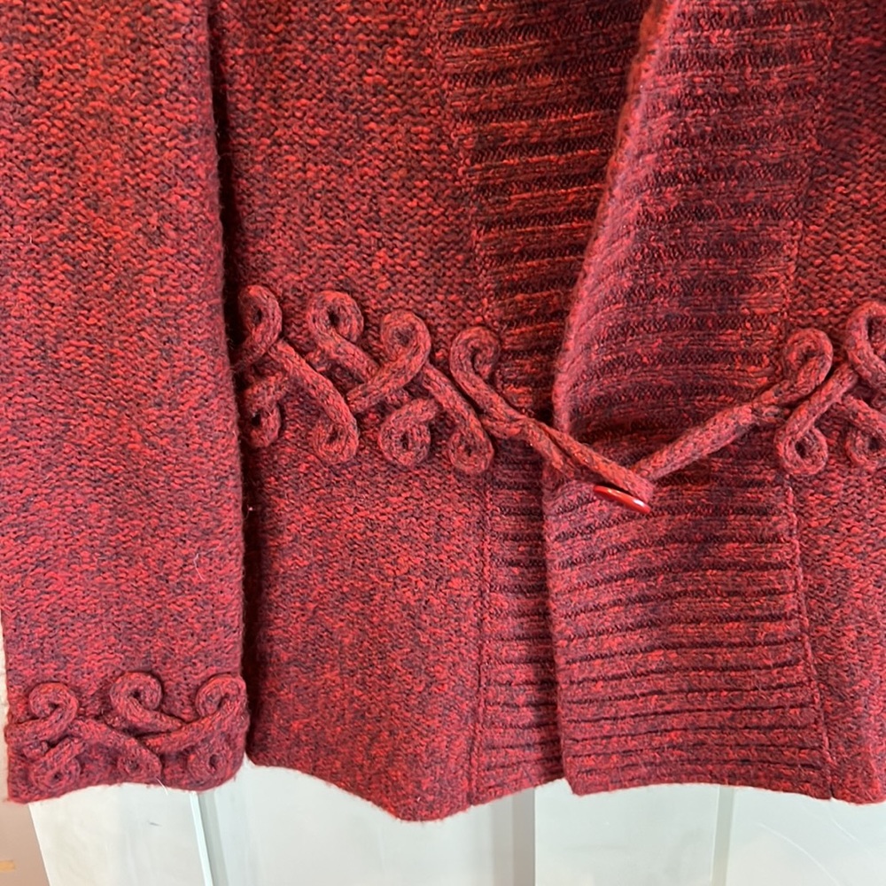 Pendleton Red Button Front Cardigan Sweater Wool … - image 3